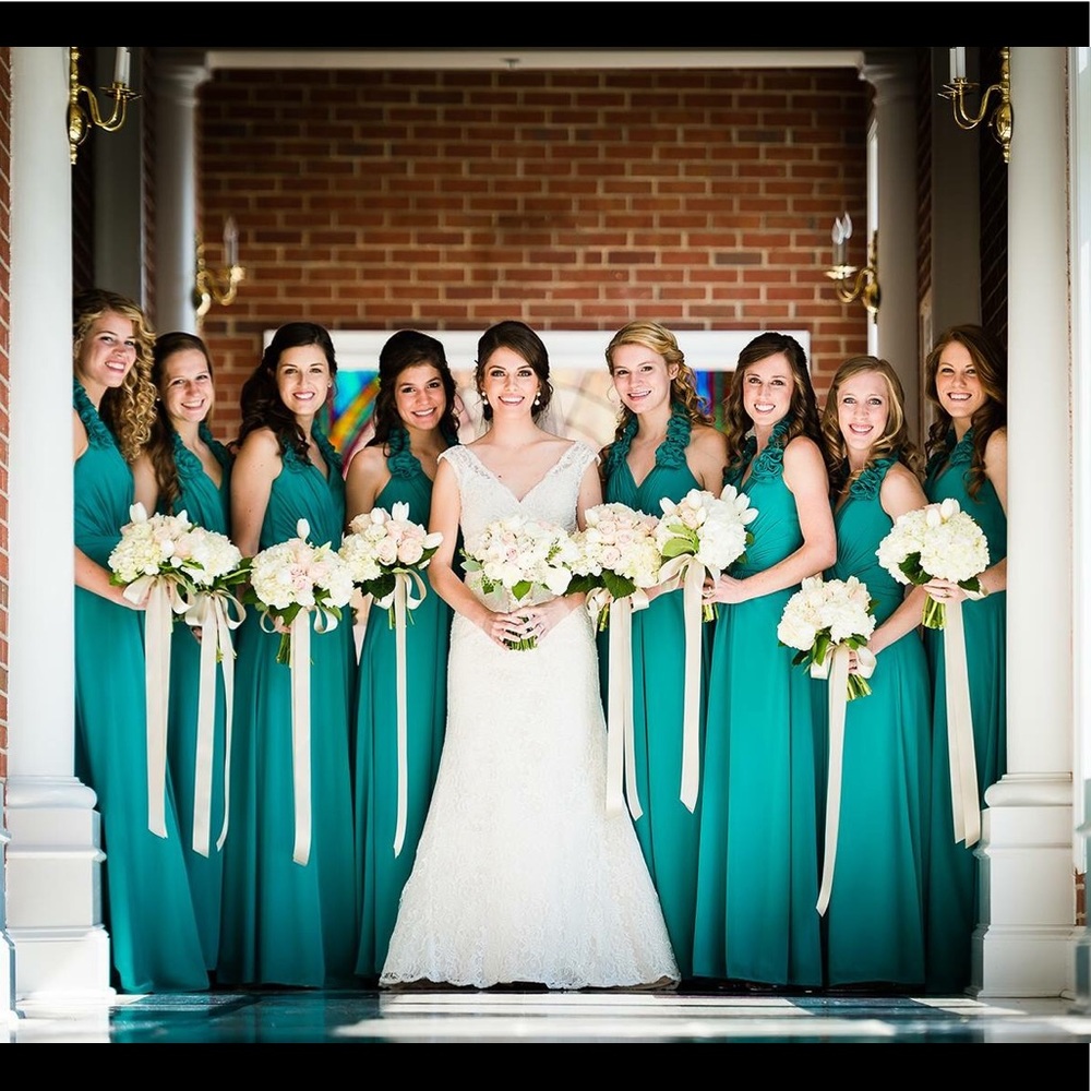 Allure Bridal Bridesmaids dress - teal